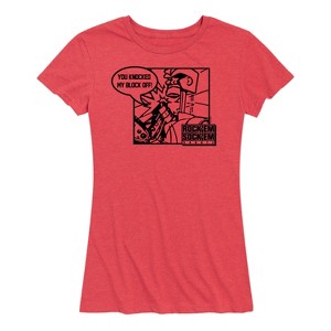 Women's - Rock 'Em Sock 'Em Robots - Knocked My Block Off Short Sleeve Graphic T-Shirt - 1 of 4