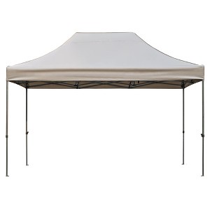 Racxily 10x15 FT Pop Up Canopy Tent w/ 4 Removable Sidewalls, UV Waterproof Heavy Duty Commercial Party Tent, 3 Height Adjustable Outdoor Shelter - 1 of 4