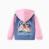 PATPAT Disney Princess Toddler Girls Rapunzel/Belle/Tiana 1pc Cotton Denim Hooded Jacket - 2 of 4