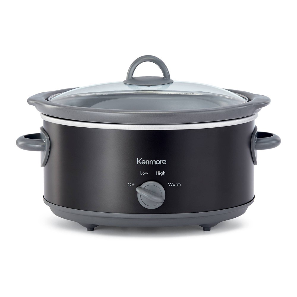 Photos - Multi Cooker Kenmore Slow Cooker, 5 qt , Easy to Use, Dial Control - Black (4.7L)