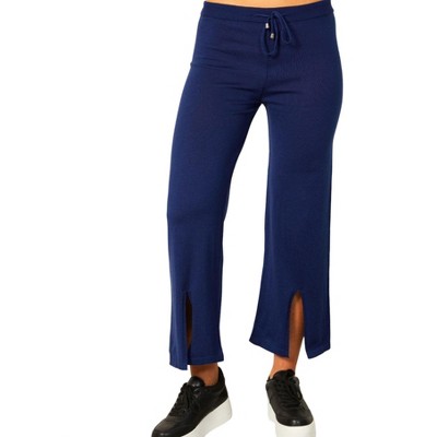 Women's Knit Pant w/ Middle Silt - Angel Apparel