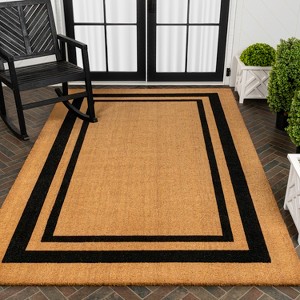 JONATHAN Y Peater Classic Casual Commercial Natural Coir Area Rug - 1 of 4