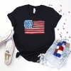 Simply Sage Market American Flag Smudged Short Sleeve Tee - 3 of 4