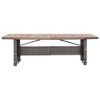 vidaXL Outdoor Dining Table Garden Patio Table Solid Wood Acacia PE Rattan - 2 of 4