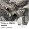 Washable Area Rug for Living Room, Soft Vintage Large Bedroom Carpet, Retro Farmhouse Low Pile Non-Slip Accent Rug for Dining Room - 3 of 4