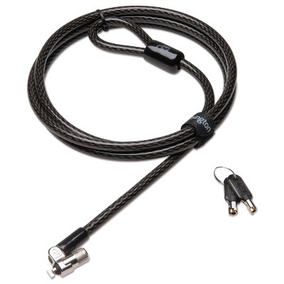 Kensington MicroSaver 2.0 Keyed Ultra Laptop Lock 6ft Steel Cable Black Two Keys 64432