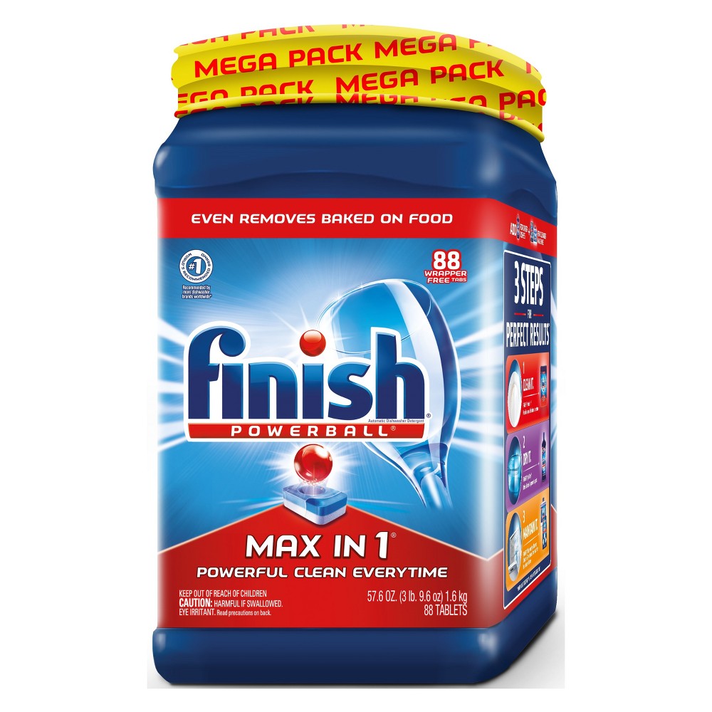 UPC 051700989423 product image for Finish Max-in-1 Dishwasher Detergent Tabs - 88ct | upcitemdb.com