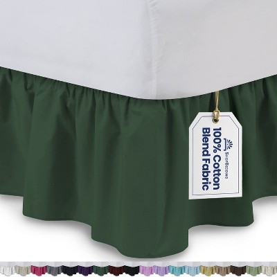 Shopbedding Ruffled Bed Skirt, Bedskirt with Platform, Cotton Blend