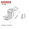 Unique Bargains Z Shape Offset Canvas Clips with 2 Mounting Holes and Screws - 2 of 4