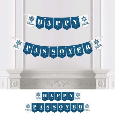 Big Dot of Happiness Happy Passover - Pesach Holiday Party Bunting Banner - Party Decorations - Happy Passover