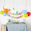 Sparkle and Bash 59 Piece Art Birthday Party Decorations Kit with Balloons, Banner, Swirl Cutouts, Honeycomb Table Centerpieces - 3 of 4