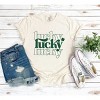Simply Sage Market Women's Lucky Clover Stacked Short Sleeve Garment Dyed Tee - 3 of 4