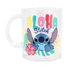 Silver Buffalo Disney Lilo & Stitch "Aloha" 18-Ounce Glass Coffee Mug - 2 of 4