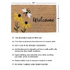 RugSmith Multi Machine Tufted Welcome Flowers & bee Doormat - image 3 of 4