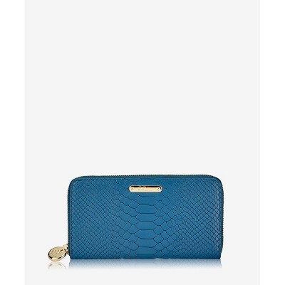 GiGi New York Blue Large Zip Wallet