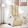 vidaXL Stand Up Massage Recliner Chair Cream - 2 of 4