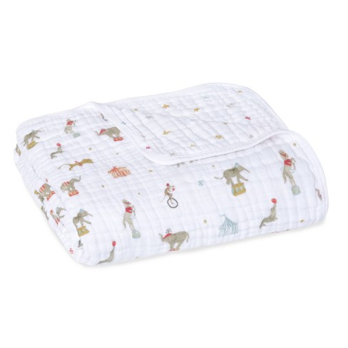 Aden Anais Essentials Muslin Blanket Elephant Circus Target