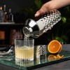 Viski Diamond Cocktail Shaker Set, 25 oz Faceted Stainless Steel Shaker With Strainer - 3 of 4