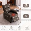 Chenille Fabric Power Recliner Chair with 8-Point Massage & Heat for Elderly,160° Lay Flat and Remote Control-The Pop Home - 3 of 4