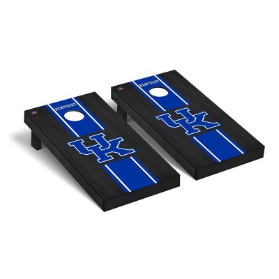 NCAA Kentucky Wildcats Premium Cornhole Board Onyx Stained Stripe Version