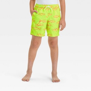 Boys' Shark Printed Swim Shorts - Cat & Jack™ - 1 of 3