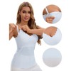 INSPIRE CHIC Women's Lace Nursing Tanks with Adjustable Straps Breastfeeding V Neck Built-In Bra Cami - 3 of 4