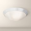 360 Lighting Davis Modern Ceiling Light Flush Mount Fixture 11" Wide White Ring Frosted Glass Dome Shade for Bedroom Kitchen Living Room Hallway House - 2 of 4
