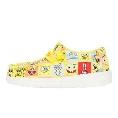 Hey Dude X SpongeBob Faces - Kids Comfortable Slip on Shoes