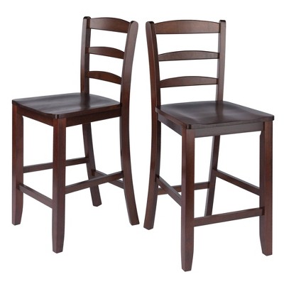 Ladder back rush seat 2025 counter stools 24 inch