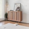 TIRAMISUBEST 3-Door Wood Sideboard - Adjustable Shelf Coffee Bar Cabinet - 4 of 4