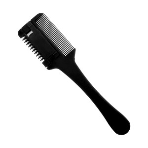 Unique Bargains Durable Haircut comb with Blades for Hair Styling Black 1 Set - 1 of 4