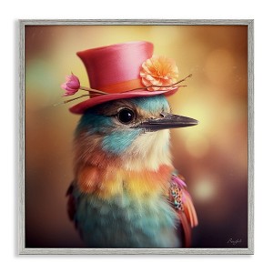 Stupell Industries Pastel Bird in Hat, 12" x 12" - 1 of 4