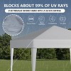 SUGIFT 10'x10' Pop Up Canopy Tent，Easy Setup Instant Canopy, White - 4 of 4
