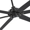 Airsurfer Windmill 72-in Color-Changing LED Matte Black with Black and Dark Brown Blades Ceiling Fan With Light - Remote Included ( 6 -Blade ) - 4 of 4