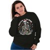 Xmas Skeleton Festive To The Bone Sweatshirt for Men or Women Brisco Brands - 4 of 4