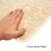 Unique Bargains Memory Foam Non-slip Ultra Absorbent Easy To Clean Bath Mat 2 Pcs - 3 of 4