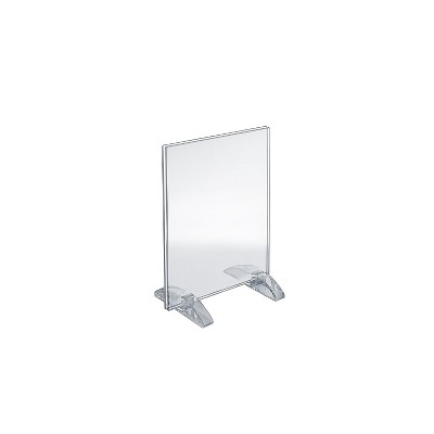 Azar 10"" x 8"" Vertical/Horizontal Dual-Stand Acrylic Sign Holder 10/Pack 132718