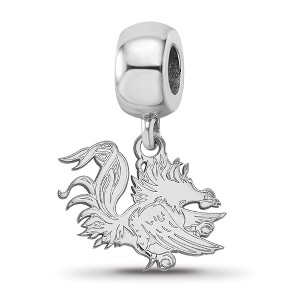 Black Bow Jewelry Sterling Silver South Carolina Gamecocks NCAA Bead Charm - 1 of 4