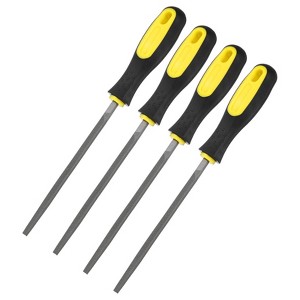 Unique Bargains Square Metal File High Carbon Steel PVC Grip Handle Diamond Multipurpose Hand Files - 1 of 4
