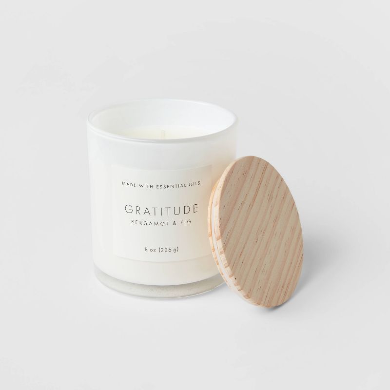 Wood Lidded Glass Wellness Grateful Candle - Threshold™, 4 of 9