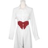 INSPIRE CHIC Women's Decoration Elastic Wide Stretch Bowknot Versatile Fashion Dress Waistband 2 Pcs - 4 of 4