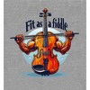 Fit As A Fiddle Violin Humor Adult Long Sleeve Hoodie - 2 of 2