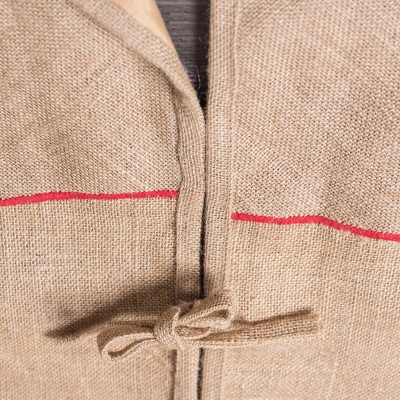 60" Burlap Jingle Collection Tan Christmas Tree Skirt