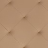 Merrick Lane 30-Inch Square Tufted Faux Leather Ottoman with Durable Metal Frame - 4 of 4