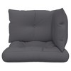 vidaXL Pallet Cushions 3 pcs Anthracite Fabric - 4 of 4
