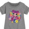 Girls' - LOL Surprise! - Skater Chick w/ Flowers Graphic Short Sleeve Fleece Dress - 2 of 4