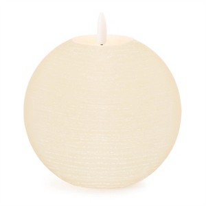 FIA Wick Ivory Round Candle (Set of 2) - 1 of 2
