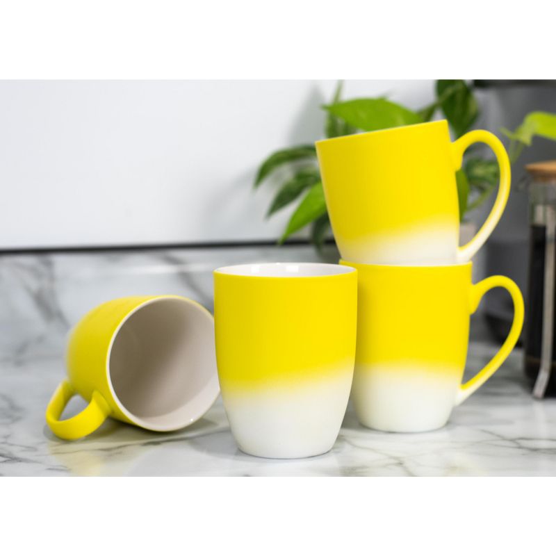 Elanze Designs I'm Not Old I'm A Classic Two Toned Ombre Matte 10 ounce New Bone China Coffee Tea Cup Mug For Your Favorite Morning Brew, Yellow and, 5 of 6