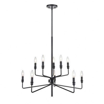 Elk Home Saginaw 10 - Light Chandelier in  Matte Black