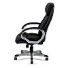 Simple Relax Adjustable Height Office Chair with Padded Armrests in Black - 3 of 4